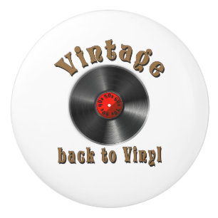 Vintag - Zurück zu Vinyl ist der Rekord zurück Keramikknauf