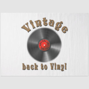 Vintag - Zurück zu Vinyl ist der Rekord zurück Seidenpapier