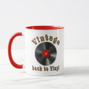 Vintag - Zurück zu Vinyl ist der Rekord zurück Tasse