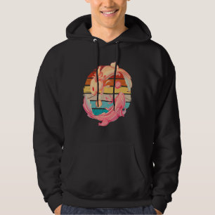 Vintag zwei Axolotls Yin Yang Symbol Animal Ya Ya Hoodie