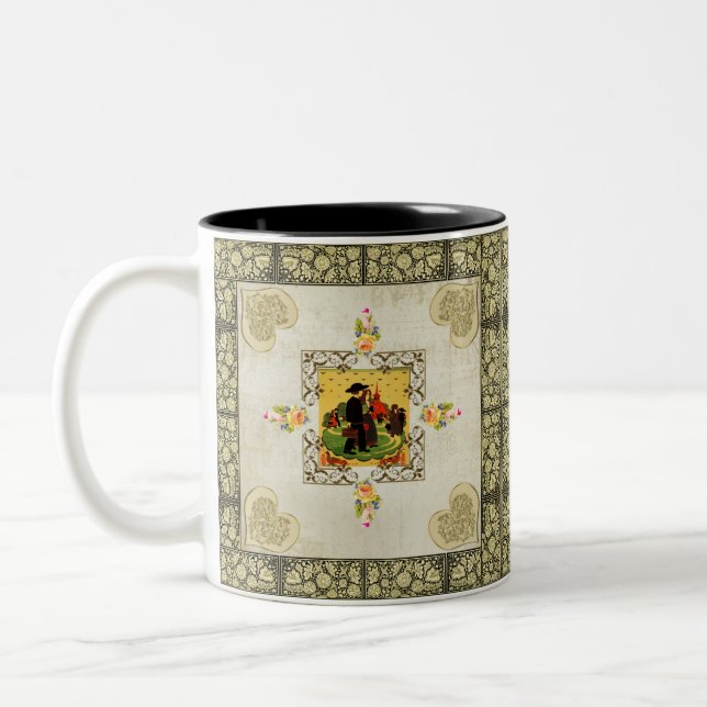 Vintag Zweifarbige Tasse (Links)