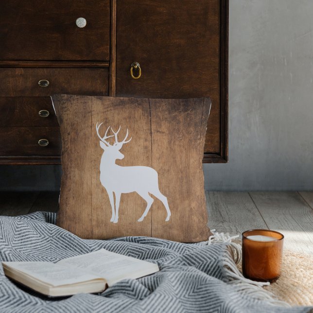 Vintaga Beauty Wood & Deer Kissen (Von Creator hochgeladen)