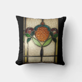 Vintage1940 BUNTGLAS-KISSEN. .AMERICAN MOJO Kissen