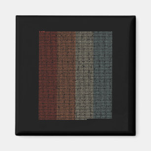 Vintage 10000 Ziffern i-Zeichen - Mathematik - Magnet