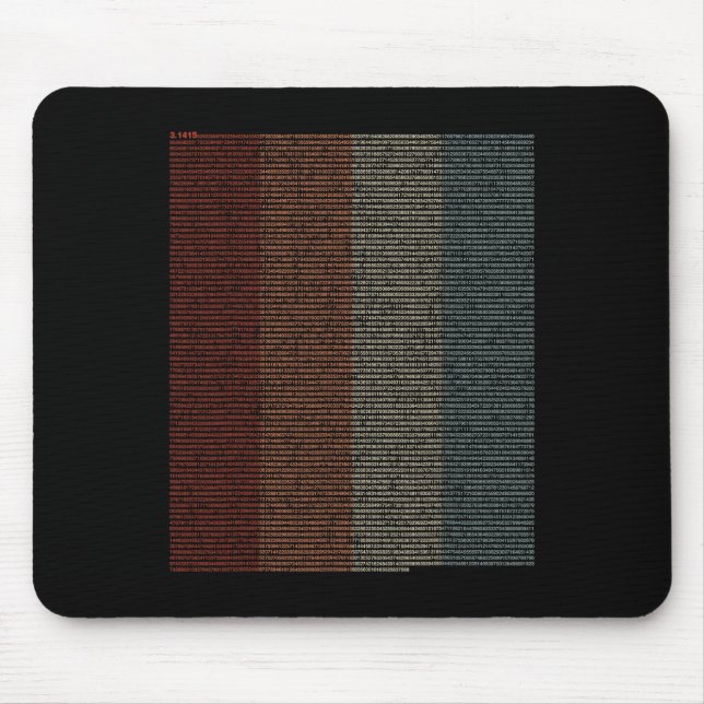 Vintage 10000 Ziffern i-Zeichen - Mathematik - Mousepad (Vorne)