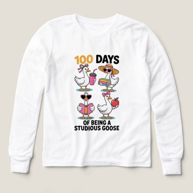 Vintage 100 Schultage Dummer Gans (Design Vorderseite)
