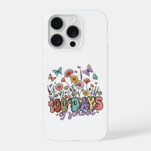 Vintage 100 Tage Schulgarten Schmetterlinge Design iPhone 15 Pro Hülle