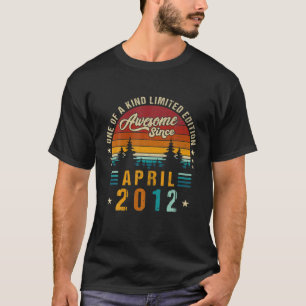 Vintage 10. Geburtstag Awesome Seit April 2012 Ep T-Shirt