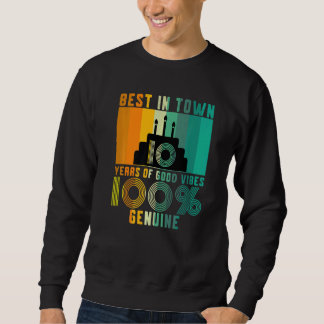 Vintage 10. Geburtstagskleidung Jungs Mädchen 10.  Sweatshirt