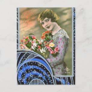 Vintage 13 postkarte