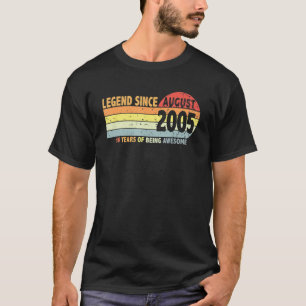 Vintage 16. Geburtstagsfeier Seit August 2005 Bor T-Shirt