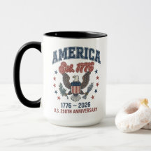 Vintage 1776-2026 USA 250. Jubiläum Keramik