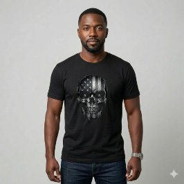 Vintage 1776 American Flag Skull Patriot USA 250 T-Shirt