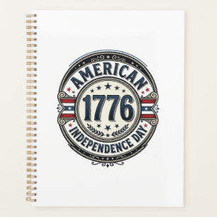 Vintage 1776 Amerikanischer Unabhängigkeitstag-Shi Planer