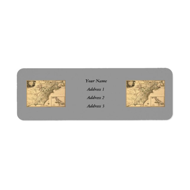 Vintage 1777 American Colones Map by Phelipleder (Vorne)