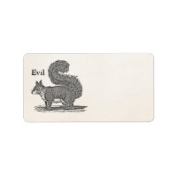 Vintage 1800er Evil Squirrel Illustration