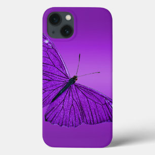 Vintage 1800s dunkler lila Schmetterling auf Lila Case-Mate iPhone Hülle