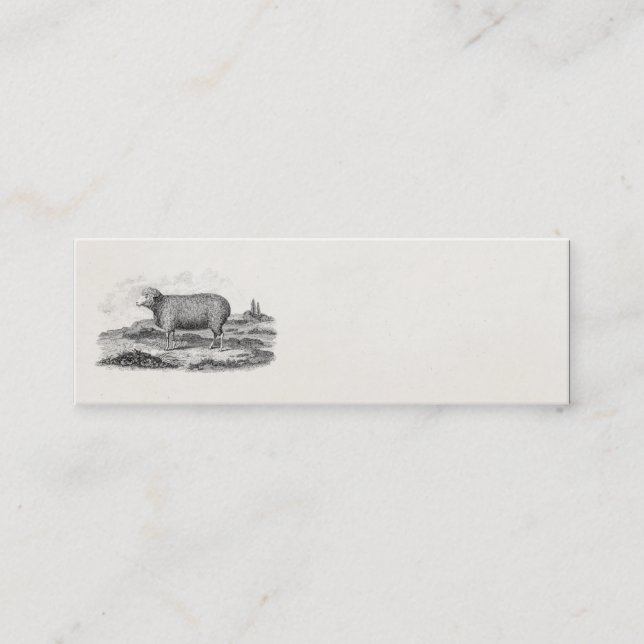 Vintage 1800s mini visitenkarte (Vorderseite)