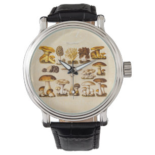 Vintage 1800s Pilz-Vielzahl-Pilz-Schablone Armbanduhr