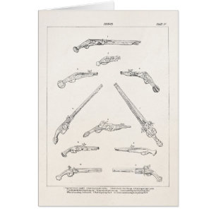 Vintage 1800s Pistolen-Antiken-Pistolen-alte Hand