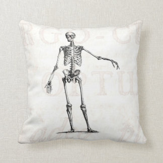 Vintage 1800s Skeleton Retro Skelett-Anatomie Kissen
