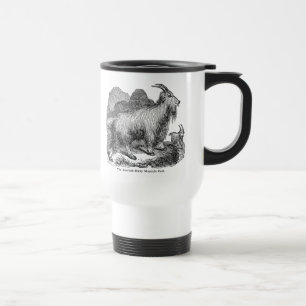 Vintage 1800s Ziegen-amerikanische felsiger Reisebecher