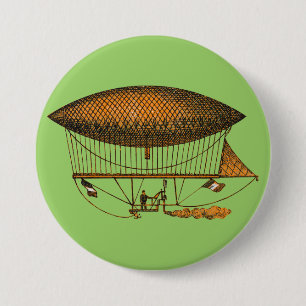 Vintage 1883 Reisendes Zeppelin Button