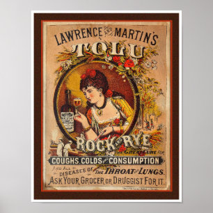 VINTAGE 1890ER VIKTORIANISCHE HANDELSKARTE ART POSTER