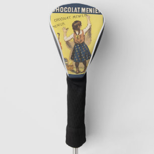 Vintage 1892 Chocolat Menier Französisches Mädchen Golf Headcover