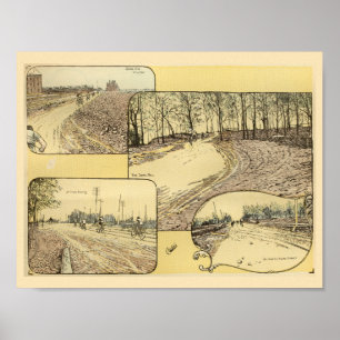 Vintage 1893 Fahrrad-Kunstprint Poster