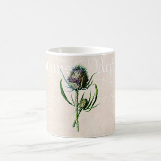 Vintage 1902 Scottish-Distel-alte wilde Blume Kaffeetasse