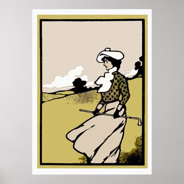 Vintage 1903-Golf-Printwerbung Poster (Vorne)