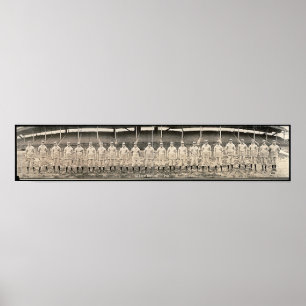 Vintage 1910 Baseball St Loius Browns Photograph Poster