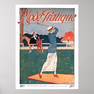 Vintage 1914-Golfdrucke Poster