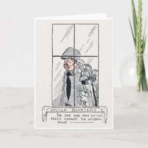 Vintage 1916 Briggs Cartoon Golfkarte Feiertagskarte