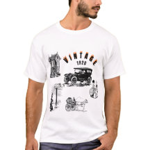 Vintage 1920 T-Shirt – Oldtimer & Pferdekutsche