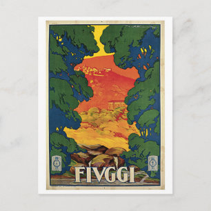 Vintage 1920er Jahre Fiuggi italienische Reise-Wer Postkarte