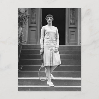 Vintage 1920er-Women's Tennis Fashion Postkarte