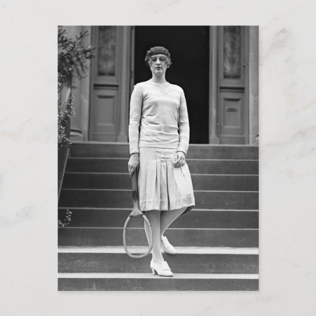 Vintage 1920er-Women's Tennis Fashion Postkarte (Vorderseite)