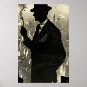 Vintage 1922 Poster eines reichen Mannes Auto