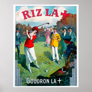 Vintage 1924-Golfdrucke Poster