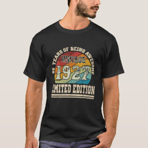 Vintage 1927 Limitierte Auflage 95 Jahre Alt 95. G T-Shirt