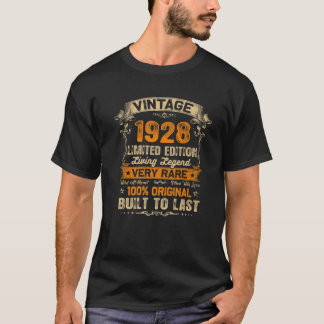 Vintage 1928 Retro Classic 94Th Birthday 94 Years T-Shirt