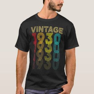 Vintage 1930 92 Years Old Men And Women 92th Bir T-Shirt