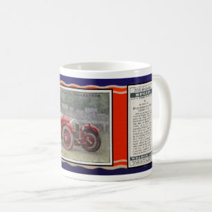 VINTAGE 1930 RENNFAHRER ZIGARETTENKARTEN-KUNST KAFFEETASSE