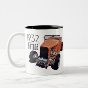 Vintage 1932 Roadster Zweifarbige Tasse