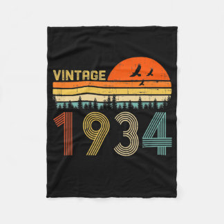 Vintage 1934 88. Geburtstagsgeschenk Männer Frauen Fleecedecke