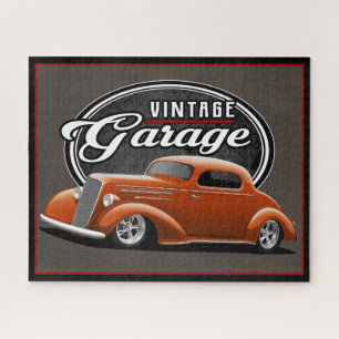 Vintage 1935 Street Rod Garage Puzzle