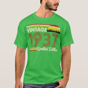 Vintage 1937 Geburtstags-Shirt Limitierte Auflage  T-Shirt