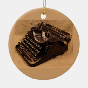 Vintage 1937 Underwood Schreibmaschinen-Ornament Keramikornament